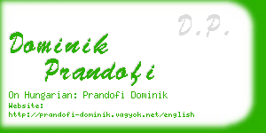 dominik prandofi business card